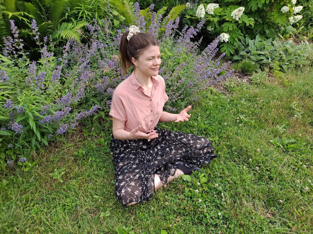 Jeanne Lauren Smith meditating